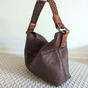 Lucky Brand Leather Vintage Hobo Bag